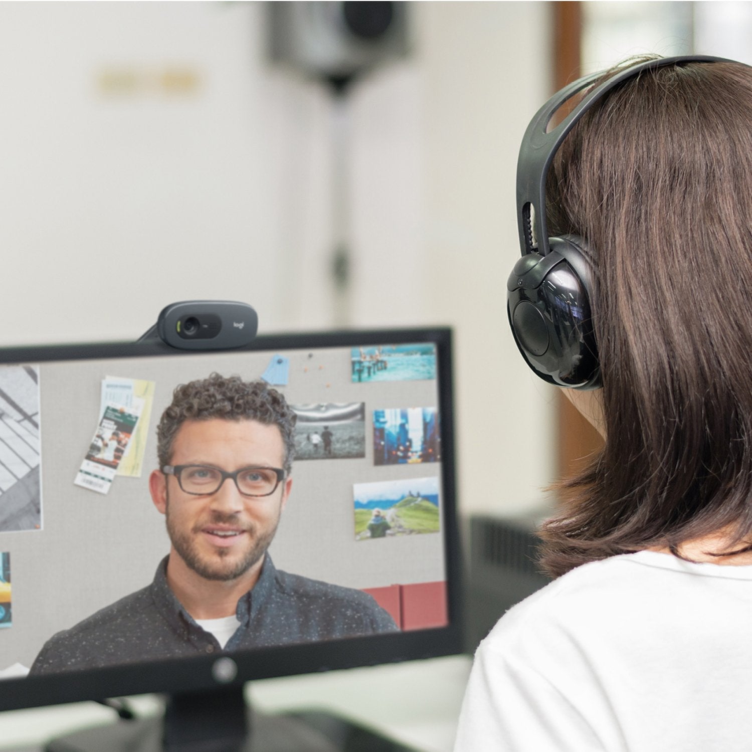 Logitech Webcam Hd C505 Negra 720p/30fps/Micro Largo Alcance/Usb-A 960-001364