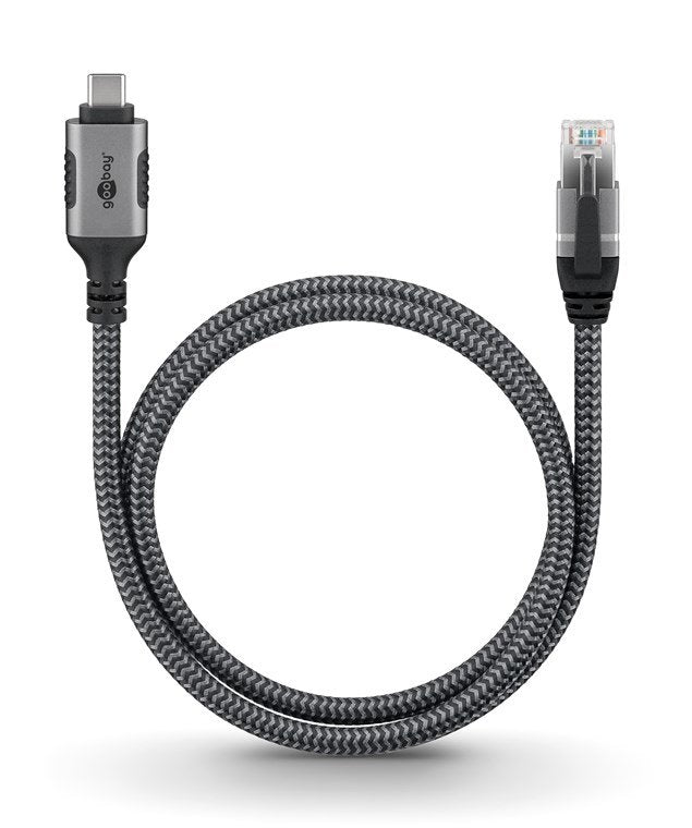 EAN 4040849706967 - Goobay 70696 cambiador de género para cable USB C RJ-45 Negro, Plata imagen 5