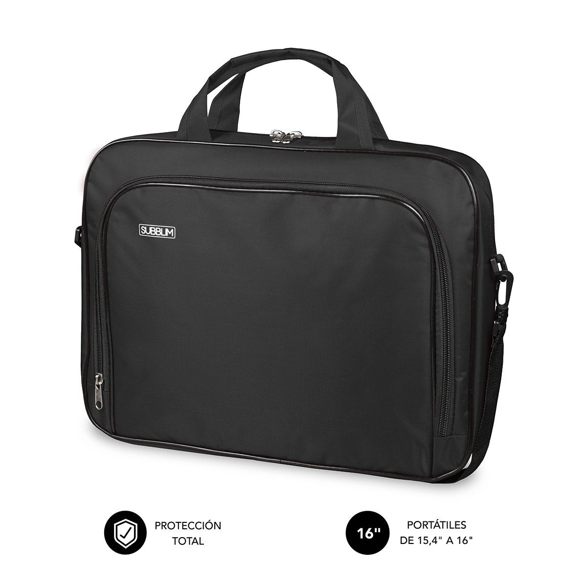 EAN 8436586741259 - SUBBLIM SUB-LB-1OLB050 maletines para portátil 40,6 cm (16") Maletín Toploader Negro imagen 1