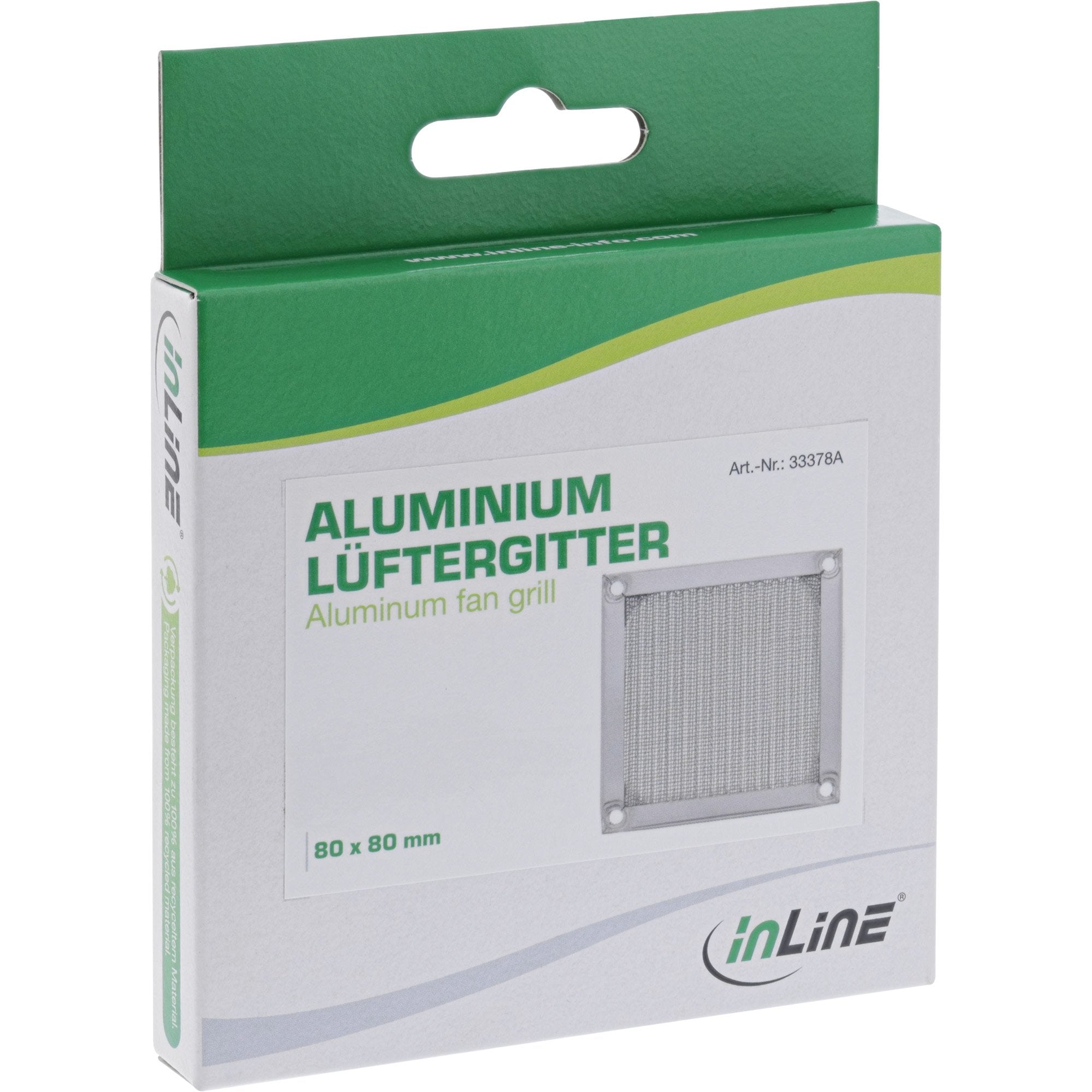 Filtro De Aluminio Inline Fan Grill 80x80mm