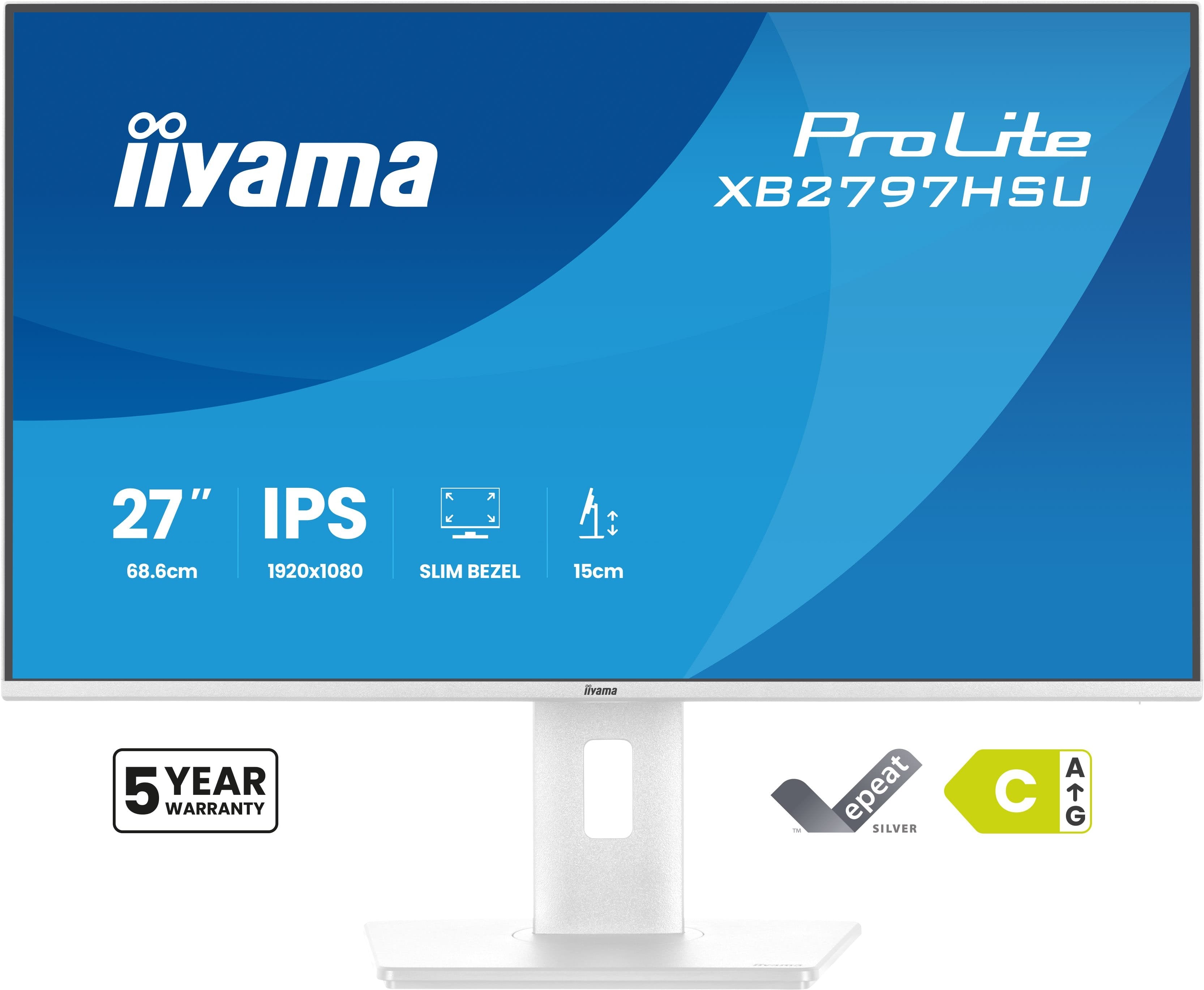 Iiyama 68.6cm 27" Xb2797hsu-W1 16:9 Hdmi+Dp+2xusb-C Ips