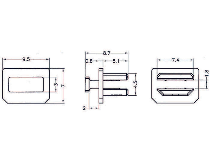 Delock Maubschutz Para Mini-Displayport-H. M.Gr. Negro 1