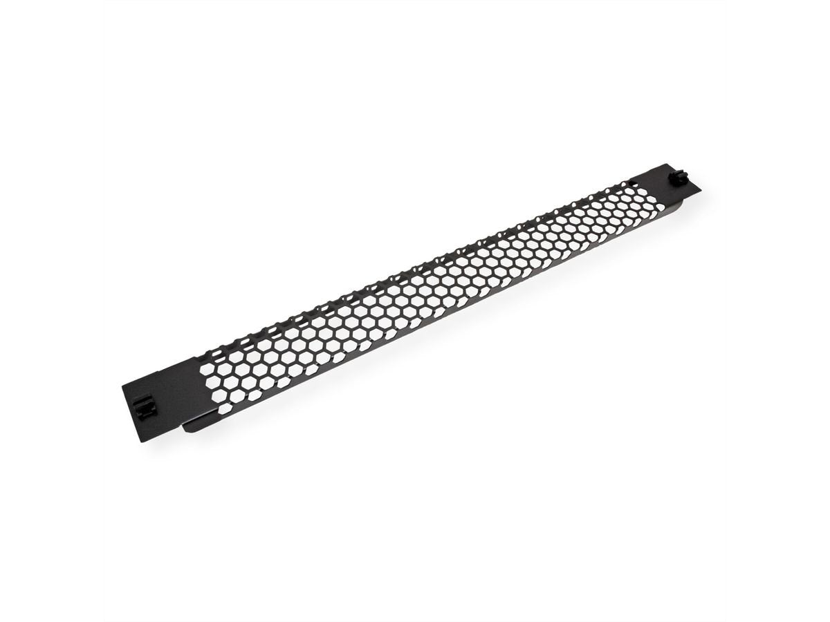 19-Zoll-Belftungsplatte Snap-In, 1 He, Schwarz