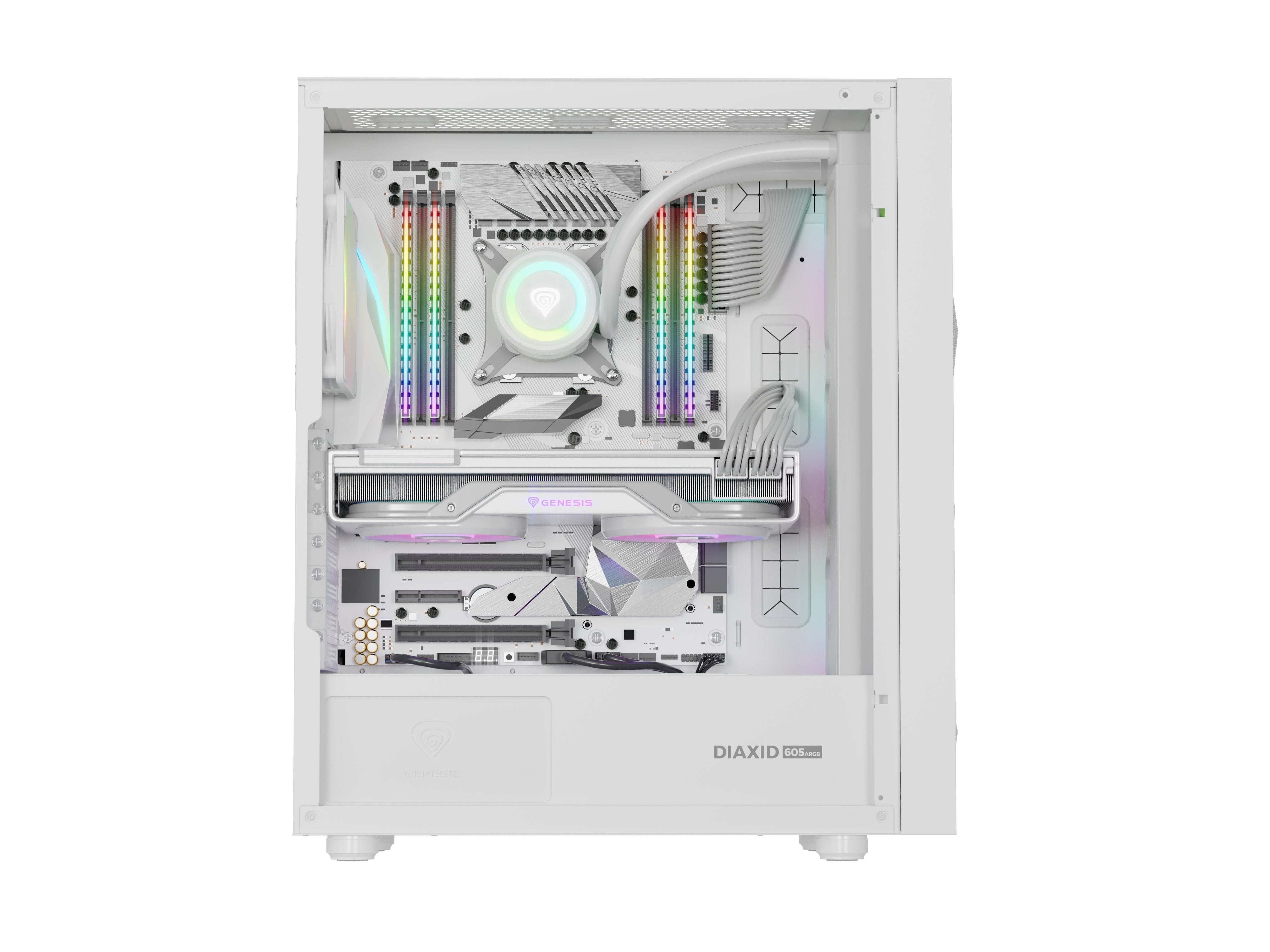 EAN 5901969444544 - GENESIS Diaxid 605 ARGB Midi Tower Blanco imagen 16