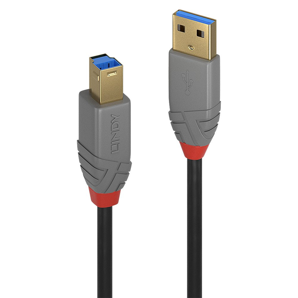 EAN 4002888367424 - Lindy 36742 cable USB USB 3.2 Gen 1 (3.1 Gen 1) 2 m USB A USB B Negro, Gris imagen 1