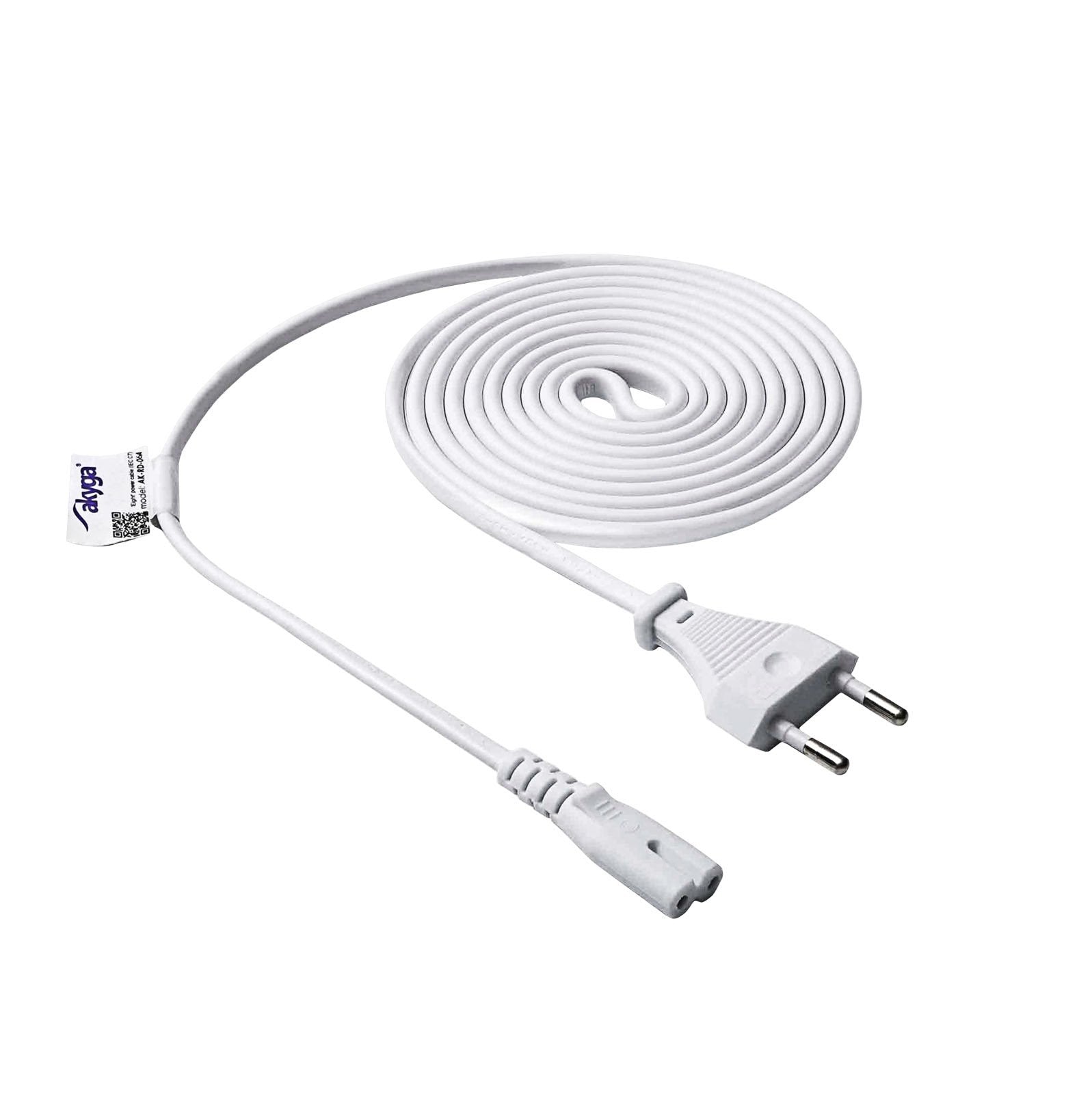 EAN 5901720137616 - Akyga AK-RD-06A cable de transmisión Blanco 1,5 m C7 acoplador CEE7/16 imagen 1