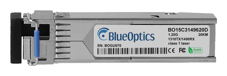 Blueoptics Bo15c3149640din Bidi Sfp Transceiver 1000base-Bx-U 40km Industrial