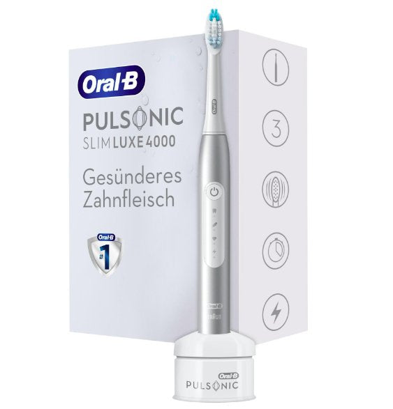 EAN 4210201305644 - Oral-B Pulsonic Slim Luxe 4000 Adulto Cepillo dental sónico Platino imagen 3