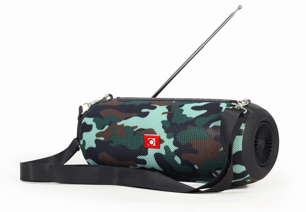Altavoz Bluetooth Portátil Gembird Spk-Bt-17-Cm Radio Fm, Micrófono Integrado, Patrón Camo, Usb, Aux, Microsd