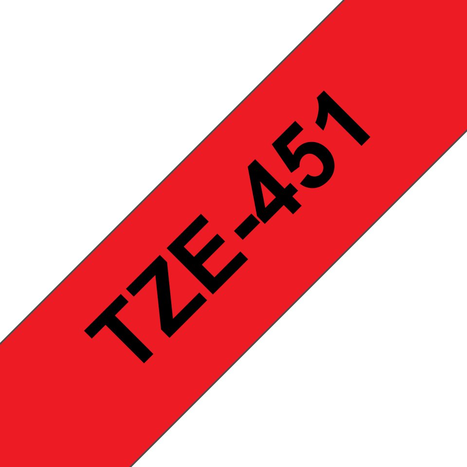 EAN 4977766686358 - Brother TZE-451 cinta para impresora de etiquetas Negro sobre rojo TZ imagen 1