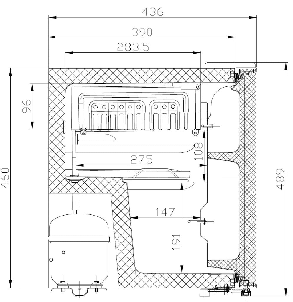 Electro. Nevera Manta 46l Negra