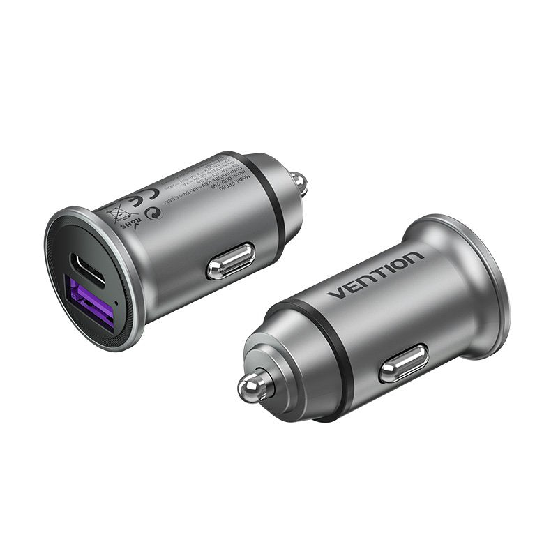 Cargador De Coche Vention Fffh0 1xusb-Tipo C 1xusb 30w