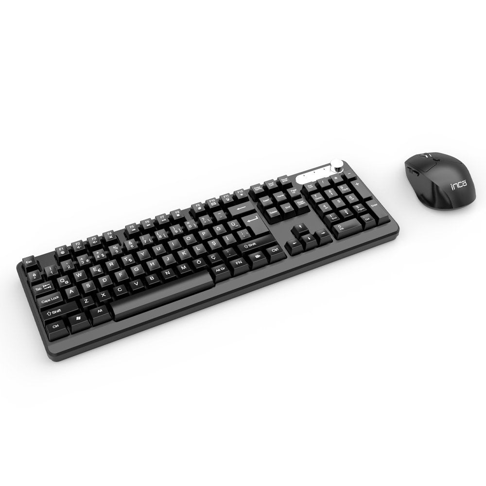 Teclado Turco + Ratón Inca Iws-549u Rf Inalámbrica + Usb Qwerty Negro