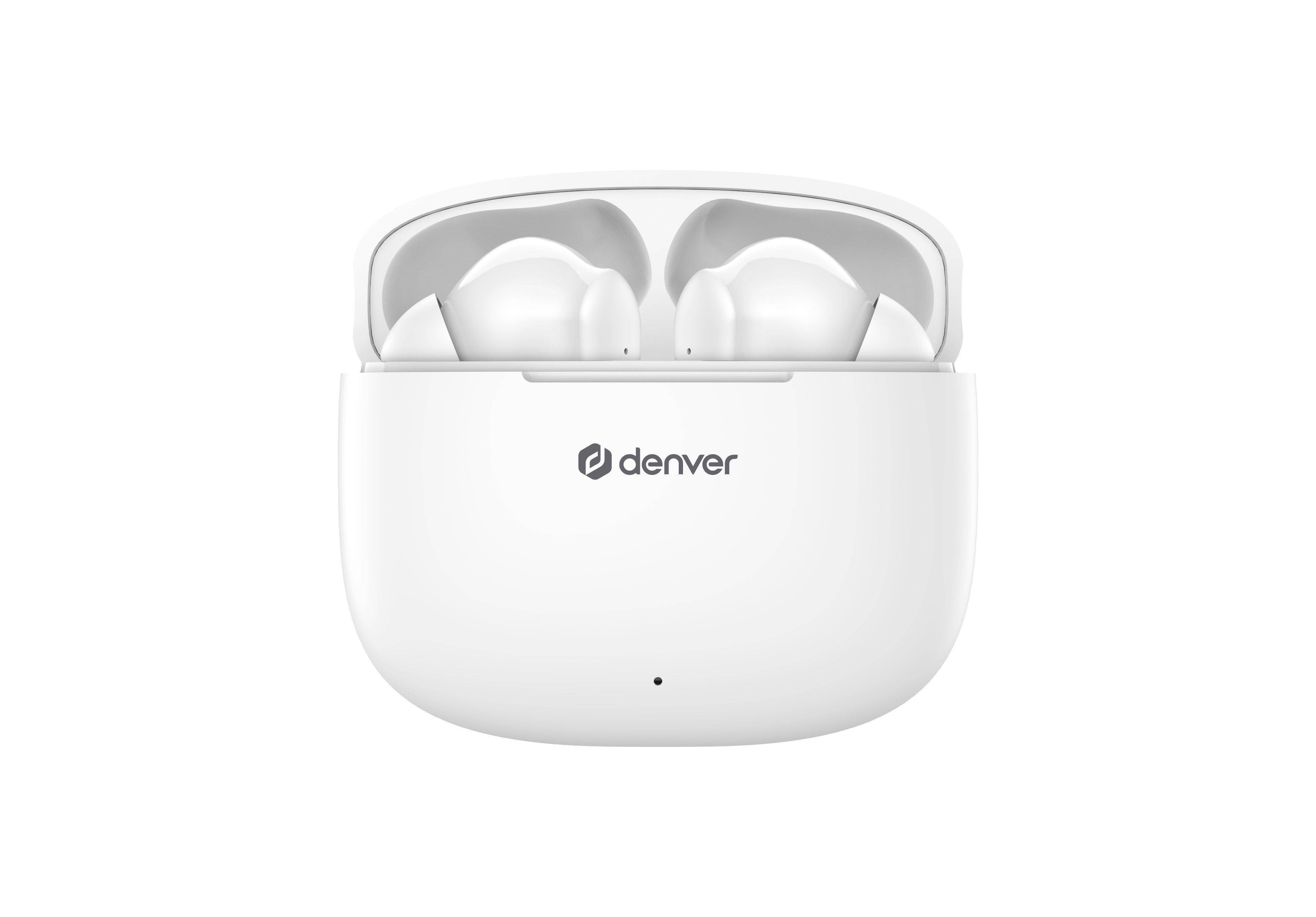 Auriculares Denver Twe 48w Inalambrico Blanco