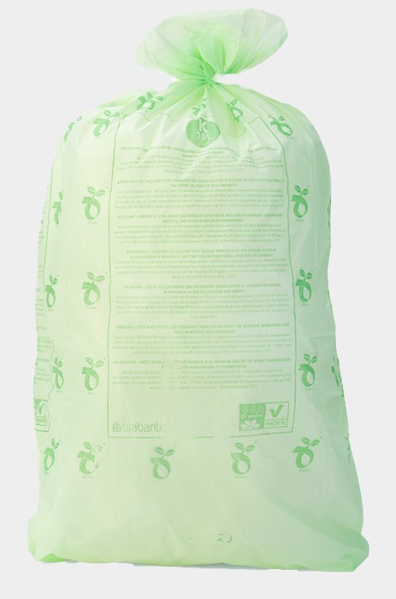 Brabantia Perfectfit Bin Liner Compostable Type K, 10l, 10 Bags