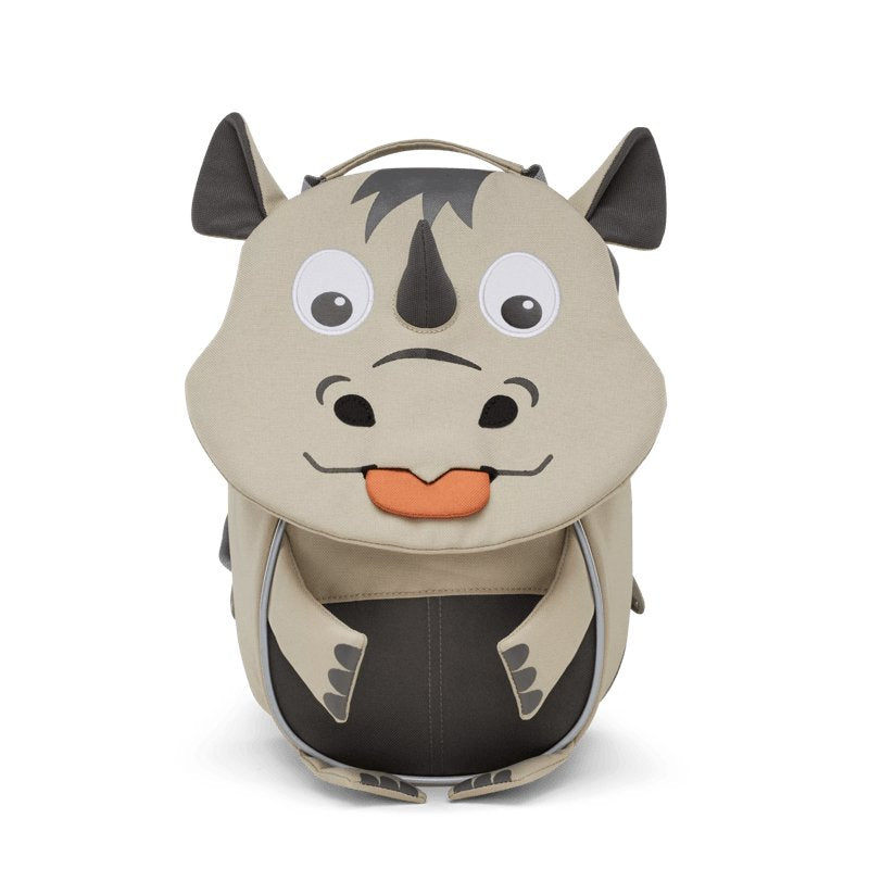 Mochila Affenzahn Pequeño Amigo Rinoceronte, (Beige/Gris)Afz-Fas-001-047