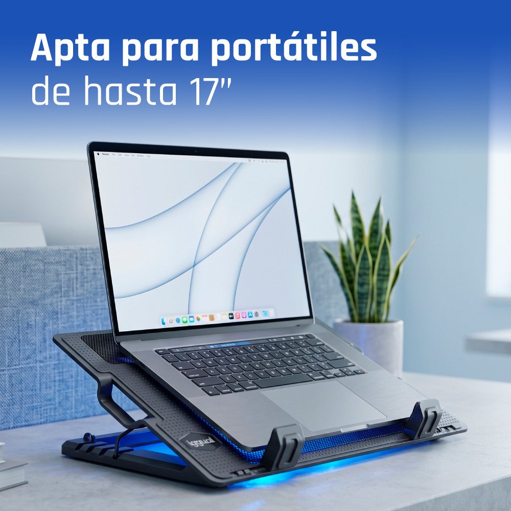 EAN 8435364316764 - iggual RP1V17 Soporte para ordenador portátil Negro 43,2 cm (17") imagen 6