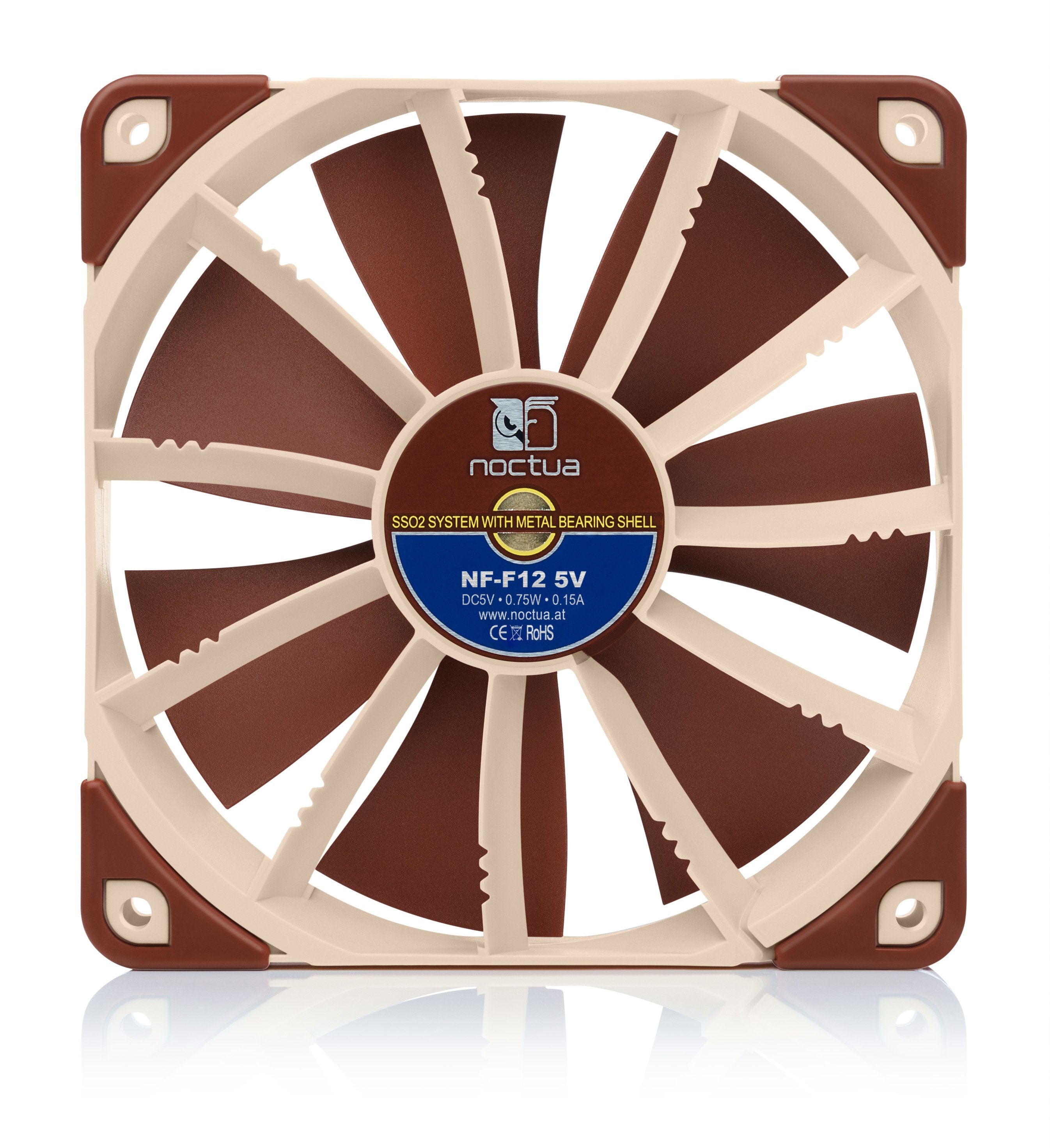 Noctua Nf-F12 Ventilador 12 Cm Beige, Marrón