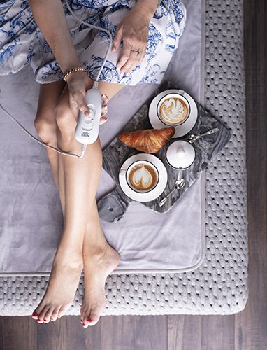 Adler Ad 7425 Manta Eléctrica Y Almohadilla 60 W Gris Poliéster