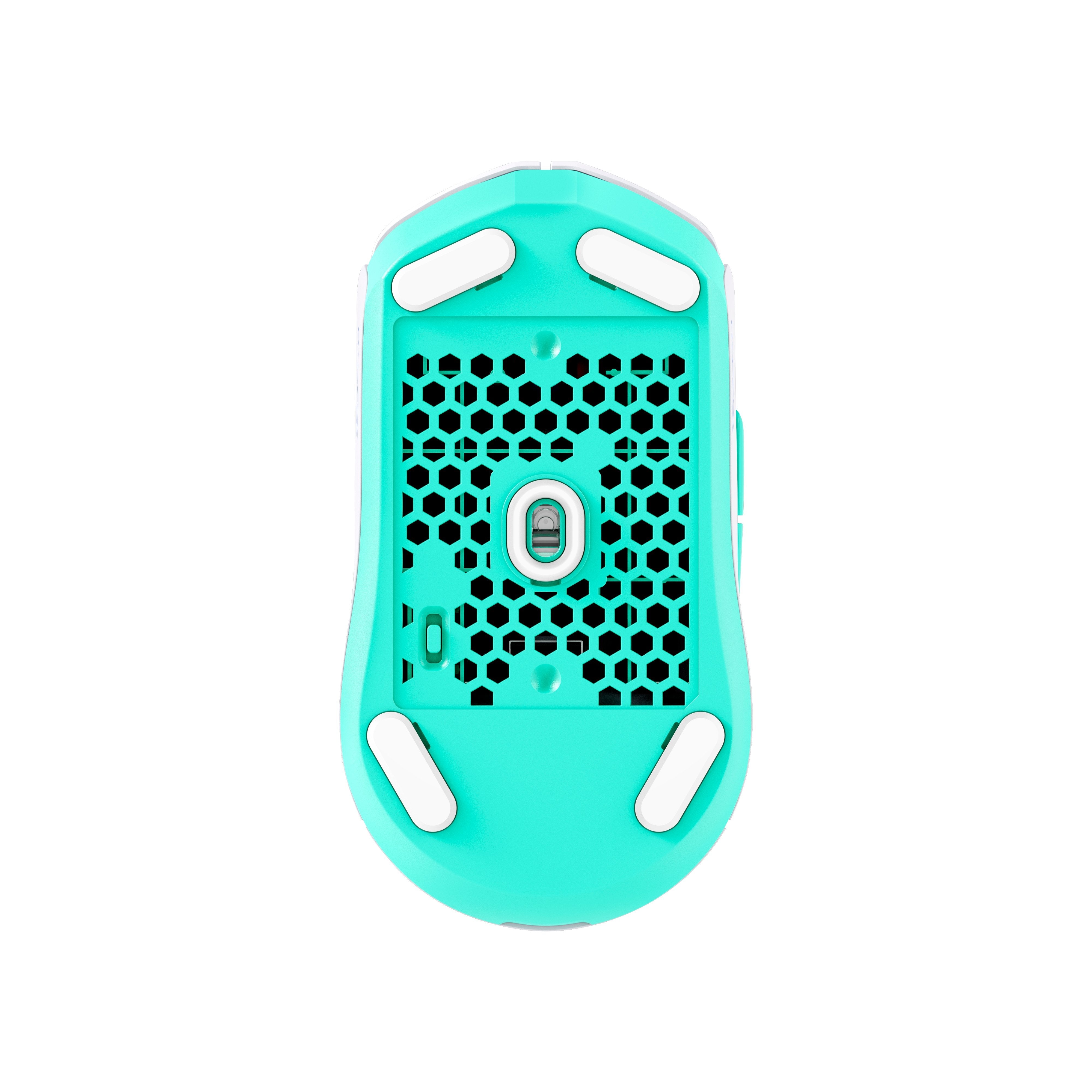 Hp Hyperx Pulsefire Haste 2 Core Inalámbricos: Ratón Gaming (Blanco/Verde/Púrpura)