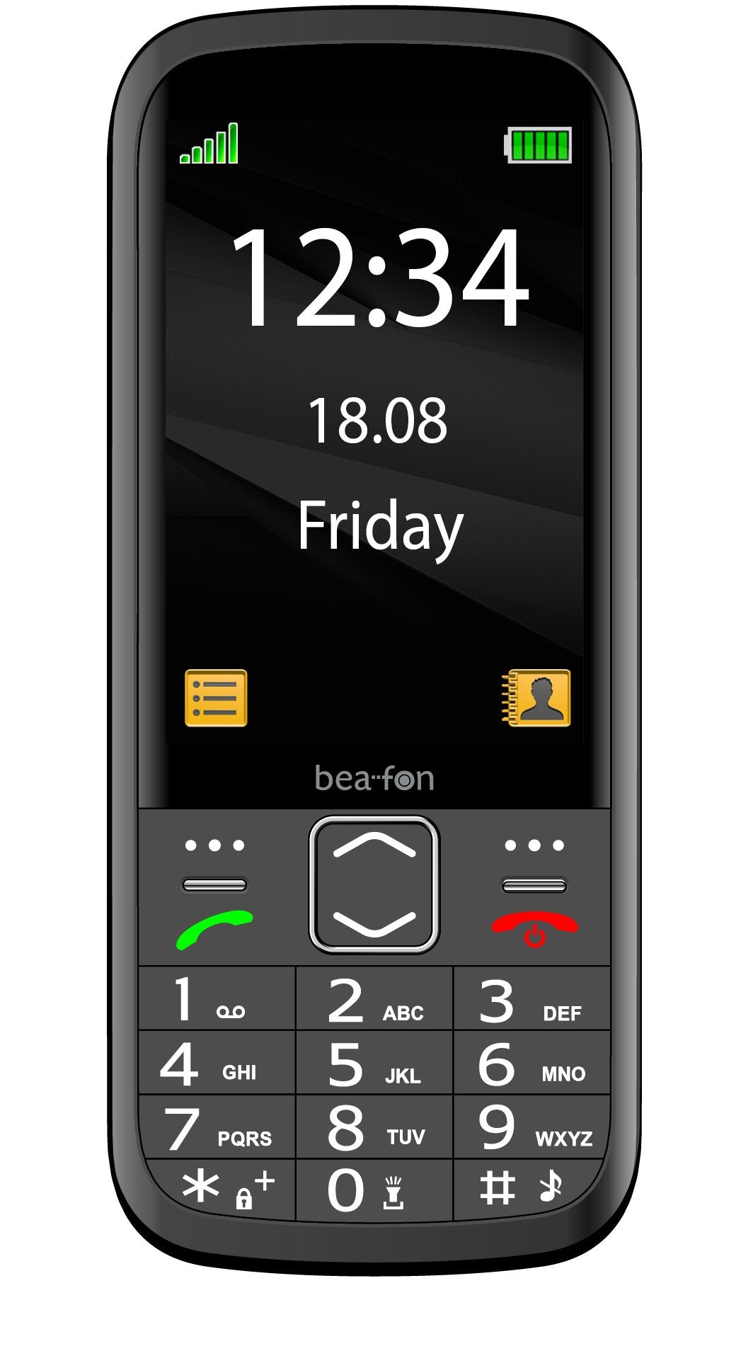 EAN 9120124820405 - Beafon SL270 8,89 cm (3.5") 136 g Negro, Plata Característica del teléfono imagen 1