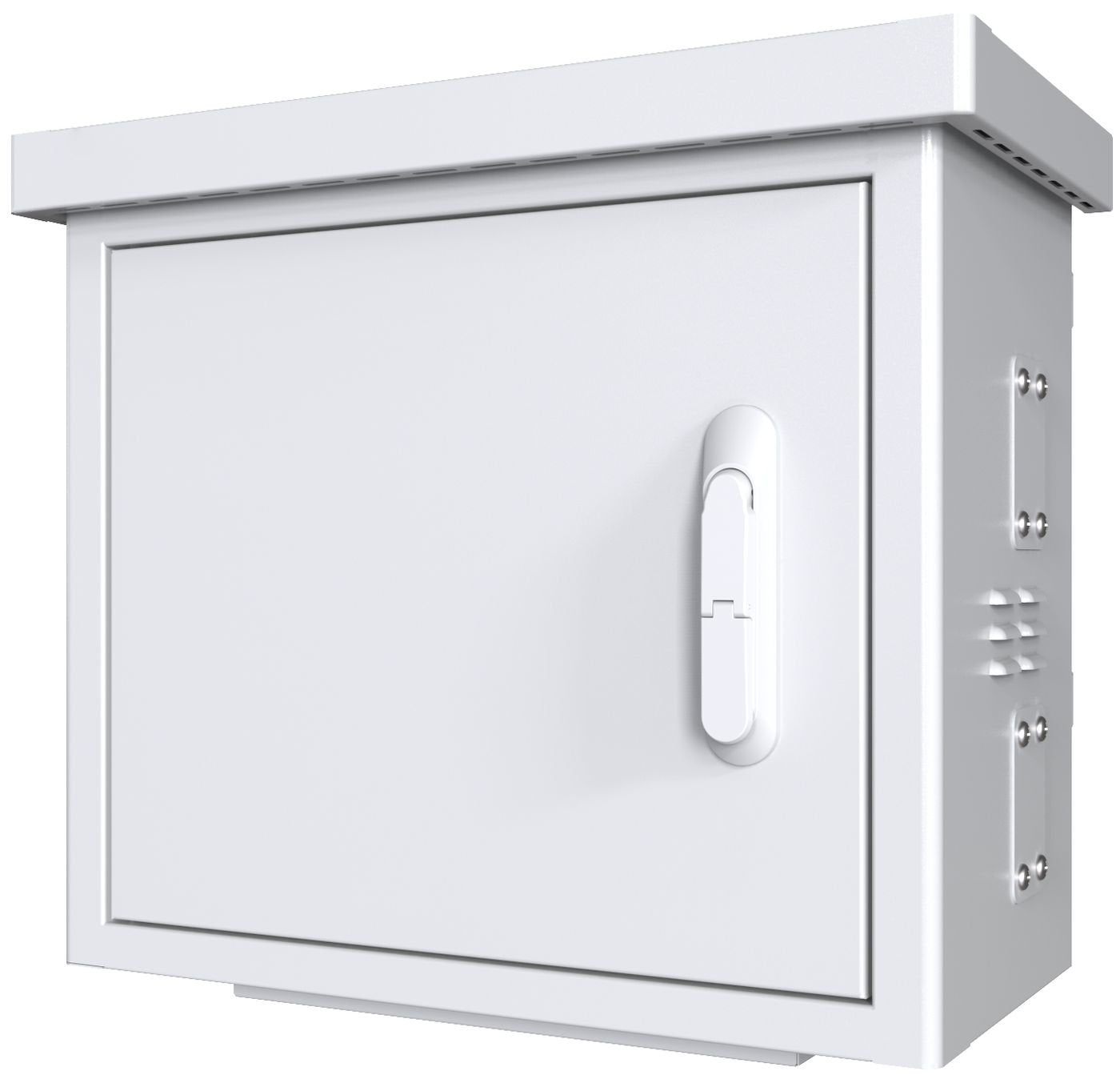Midi Radius Pole Mounted Cctv Cabinet For 4 Cameras 600 X