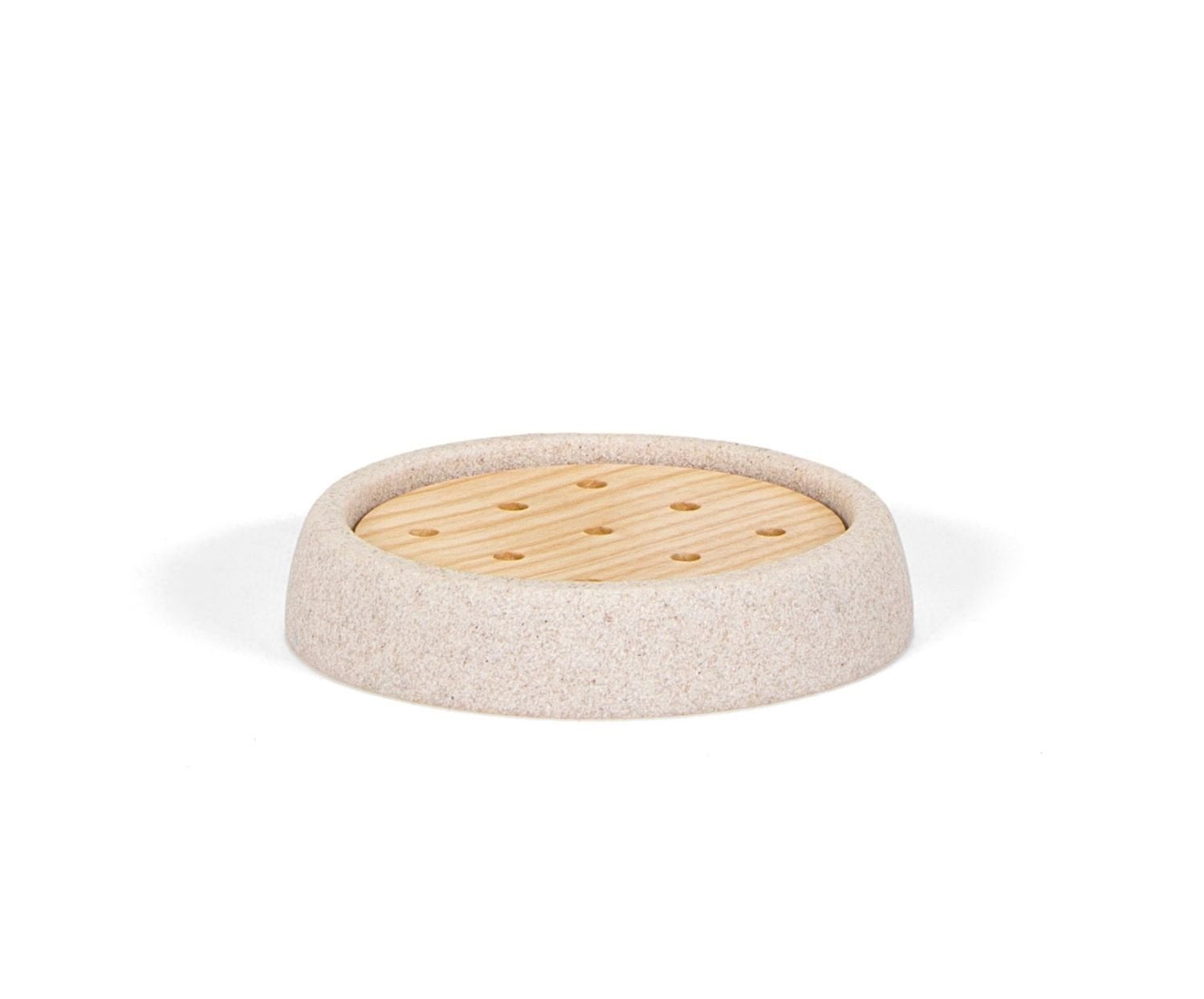 Jabonera Arenisca Y Fresno Ø10.5x2cm Andrea House