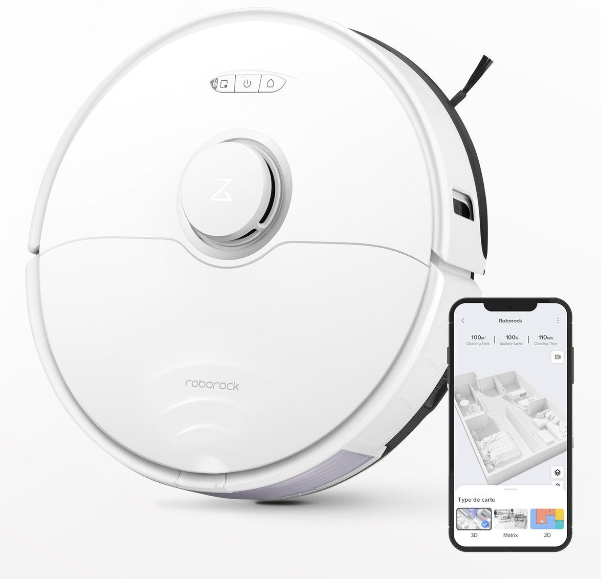 Roborock S8 Robotic Cleaner Sonic Blanco