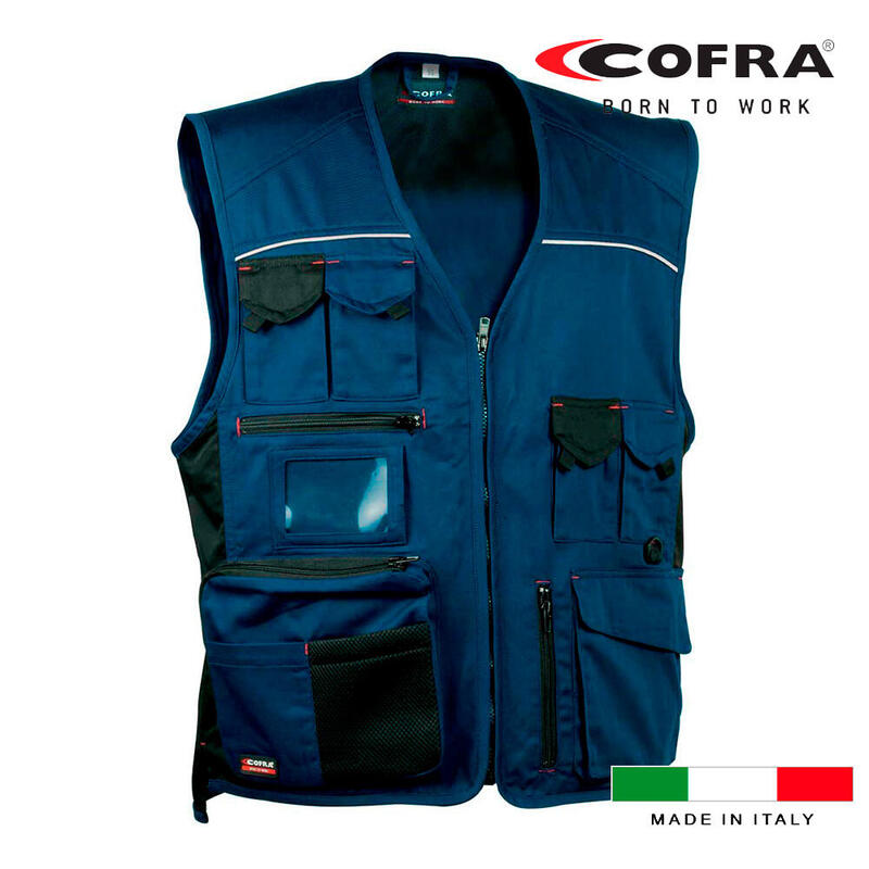 Chaleco Expert Azul Marino Negro Cofra Talla 56