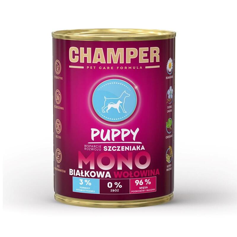 Champer Puppy Beef - Comida Húmeda Para Perros - 400g