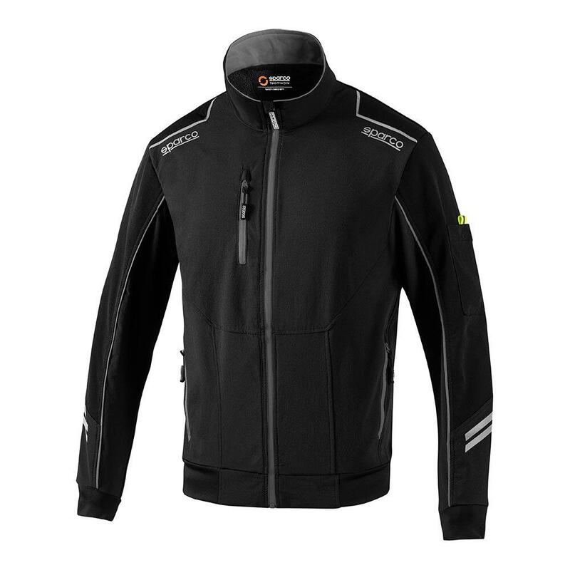 Chaqueta Light-Shell Tech Técnica, Negra/Gris, Austin, T4 - Xl