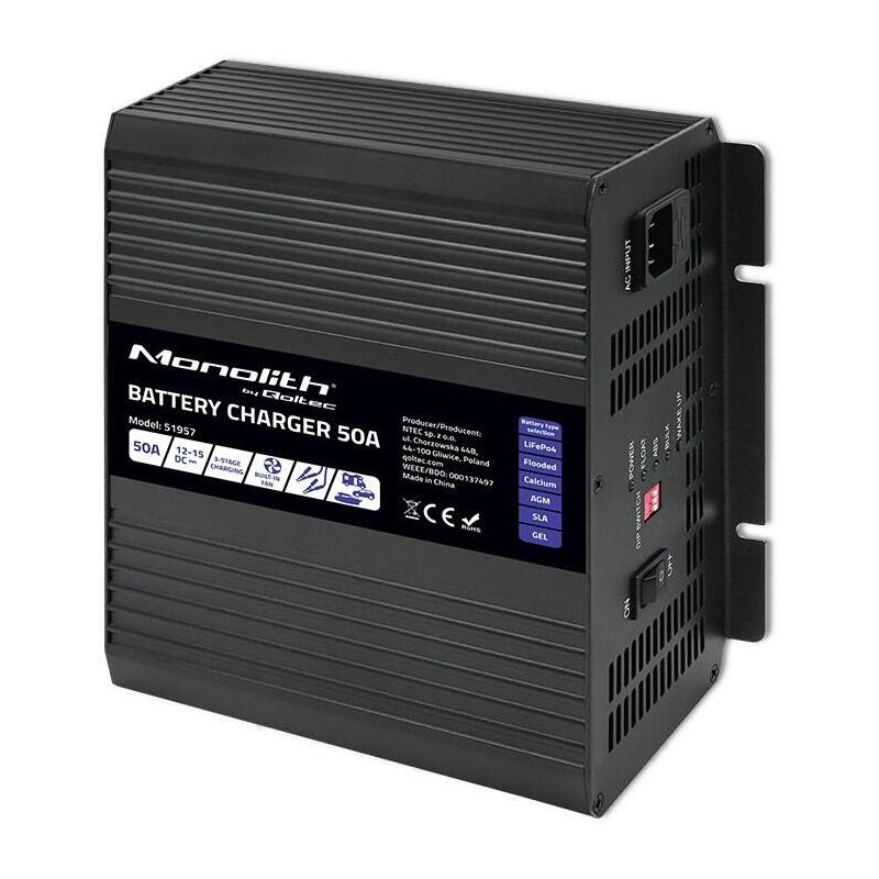 Charger For Lifepo4 Agm Gel Sla Baterias, 50a