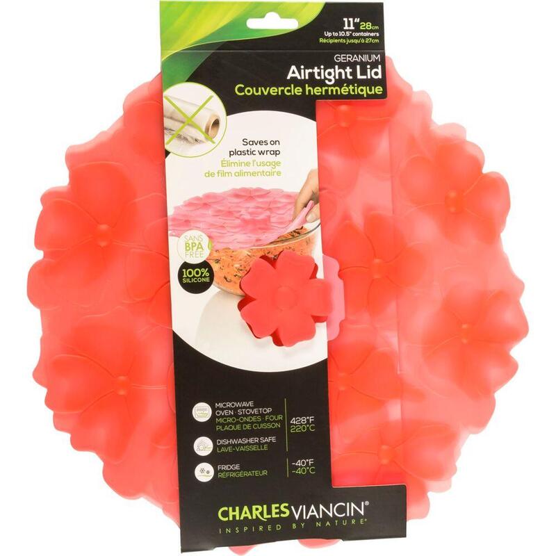Charles Viancin Geranium 28 Cm Silikon-Deckel Rosa