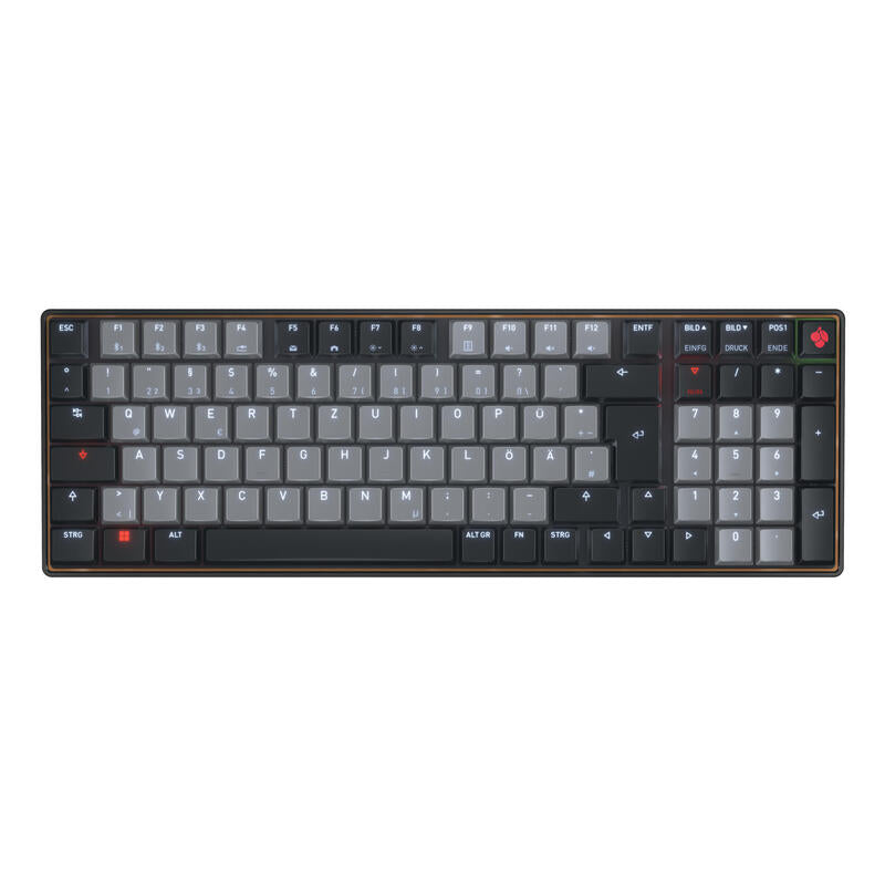 Cherry Kw 550 Mx Lp, Teclado Negro/Gris, Disposición De, Cherry Mx Low Profile 2.0 Ivory G8a-25510hoade-2