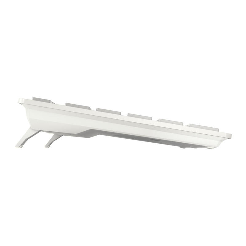 Cherry Kw 7100 Mini Bt Para Mac, Teclado Blanco/Plateado, Disposición De, Tecnología De Tijera Cherry Sx Jk-7110de-25
