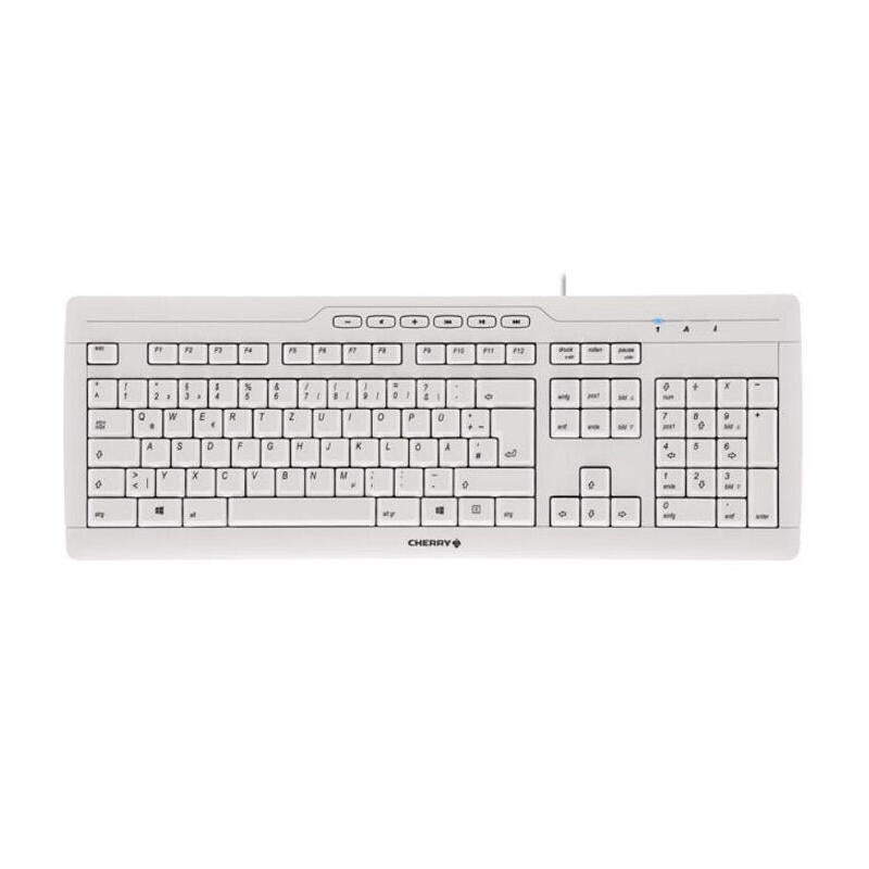 Cherry Teclado Stream 3.0 Usb Ultraplano Blanco