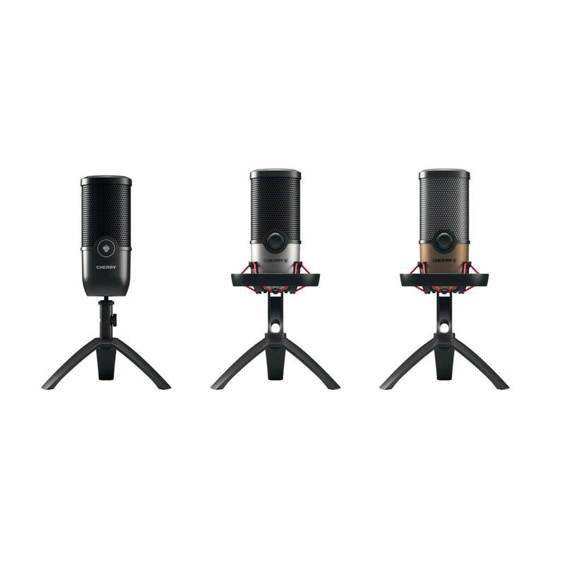 Cherry Um 9.0 Pro Rgb Negro, Cobre Micrófono De Superficie Para Mesa