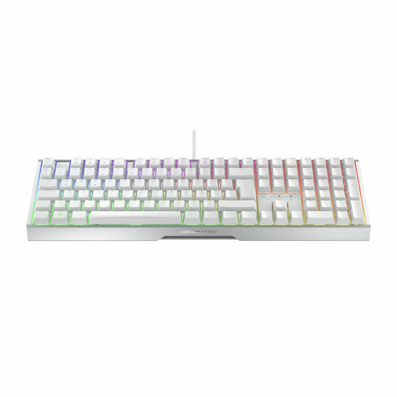 Cherry Xtrfy Mx 3.1, Teclado Gaming Blanco/Plateado, Disposición De, Cherry Mx2a Red G80-3890ljade-0