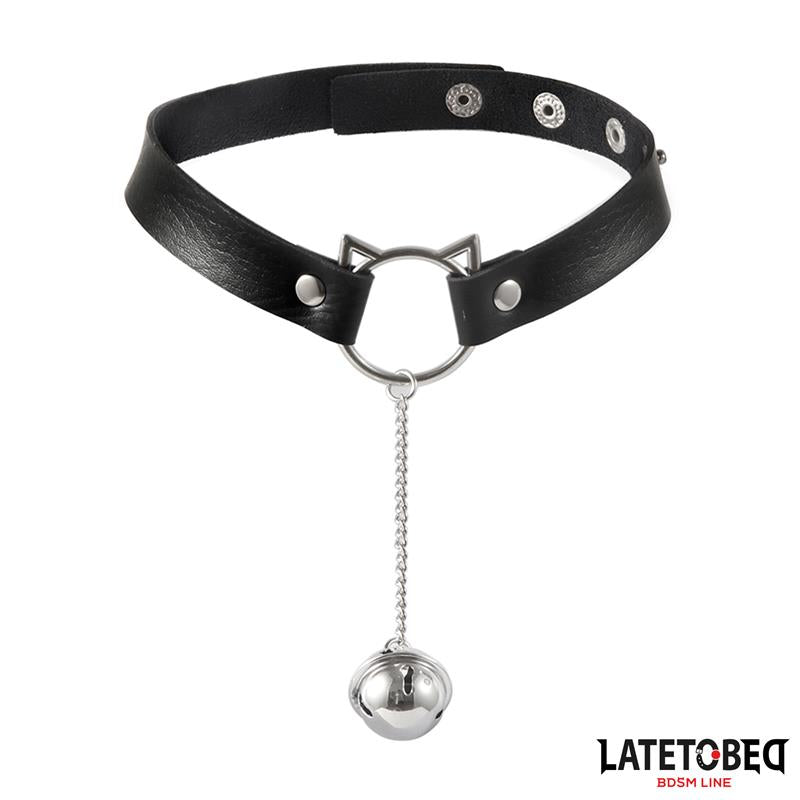 Choker Con Aro Con Orejitas Y Cascabel
