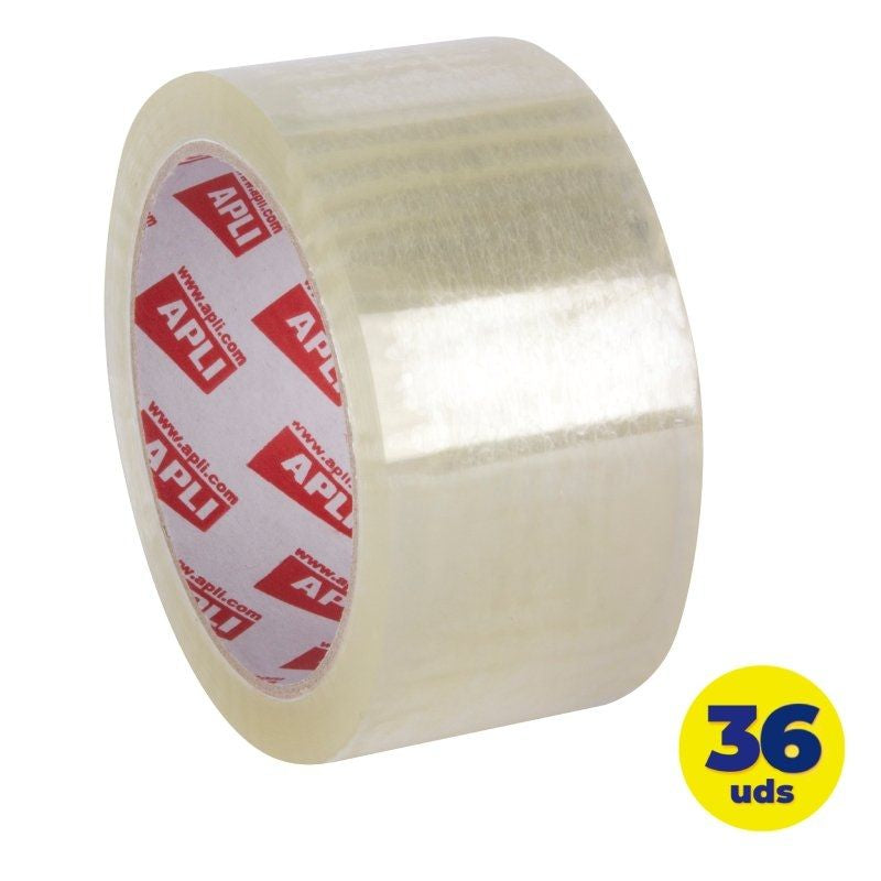 Cinta Adhesiva De Embalaje Transparente Apli 11592 4.8cm X 66m 36 Unidades
