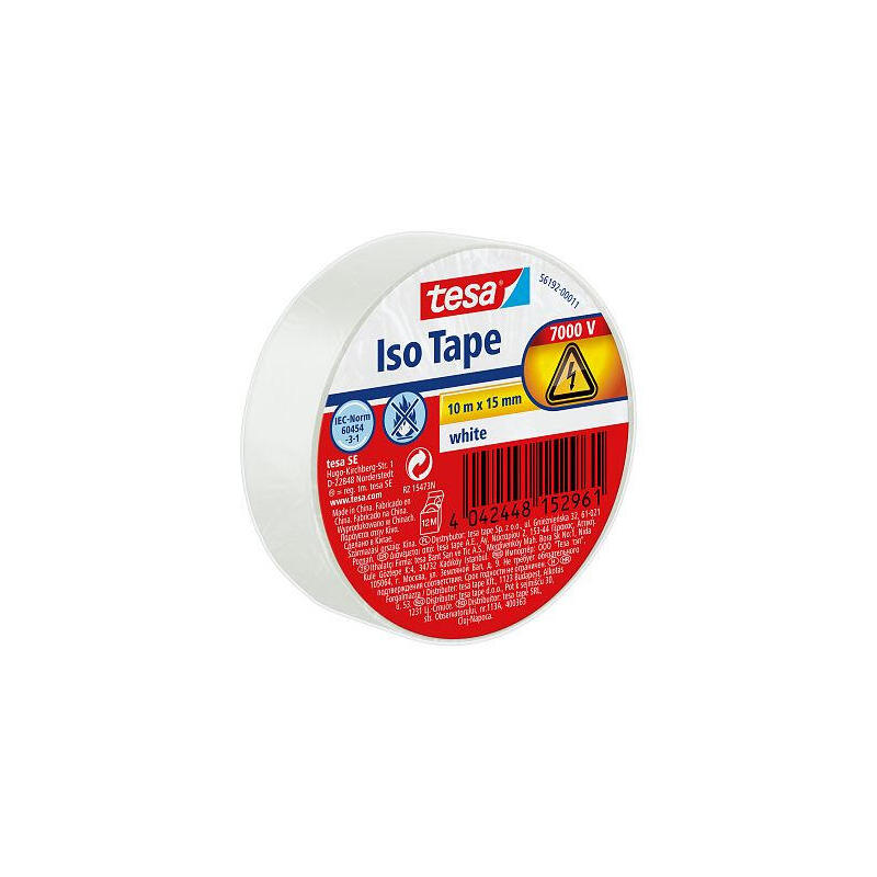 Cinta Aislante Tesa, 10m X 15mm, Blanca