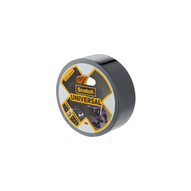 Cinta Americana Universal 3; 50 M X 48 Mm, Negra