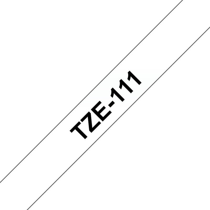 Cinta Brother Laminada Negro--Blanco Tze111