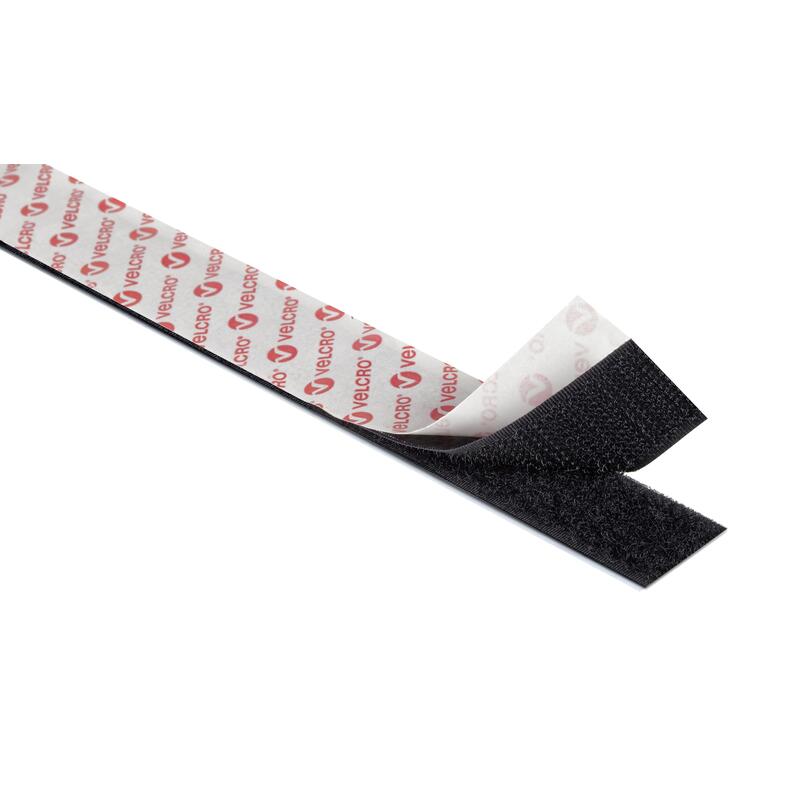Cinta De Gancho Y Bucle Adhesiva Blanca 20mm X 5 M