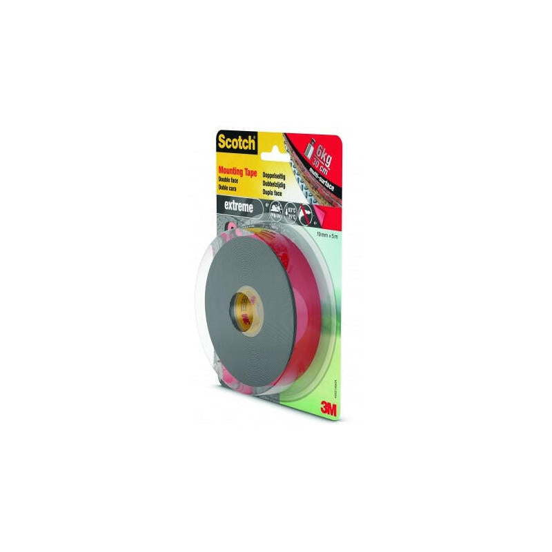 Cinta Doble Cara De Montaje Para Exteriores Extreme, 19mmx5m, Máx 13 Kg