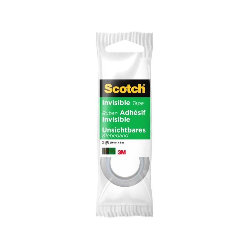 Cintas Adhesivas Scotch Magic Pack De 2 Invisible - 19mm X 6m - Transparente