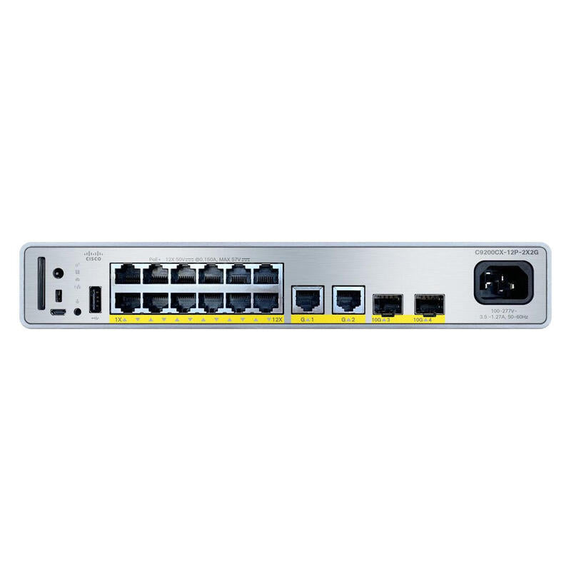 Cisco C9200cx-12p-2x2g-A Switch Gestionado Gigabit Ethernet (10/100/1000) Energía Sobre Ethernet (Poe)