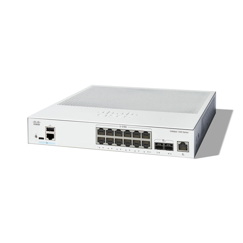 Cisco Catalyst 1300-12xt-2x Conmutador L3 Inteligente 12 X 10gbase-T + 2 X 10 Gigabit Sfp+ Montaje En Rack