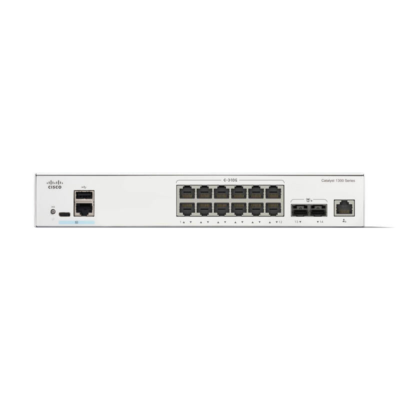 Cisco Catalyst 1300-12xt-2x Conmutador L3 Inteligente 12 X 10gbase-T + 2 X 10 Gigabit Sfp+ Montaje En Rack
