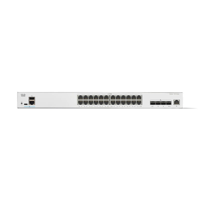 Cisco Catalyst 1300-24xt Conmutador L3 Inteligente 24 X 10 Gigabit Ethernet + 4 X Combo 10 Gigabit Sfp+/Rj-45 Montaje En Rack